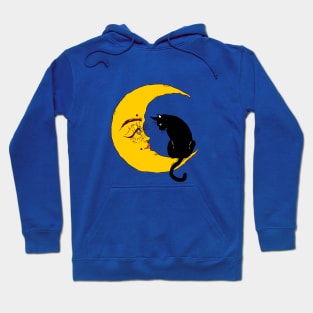 Cat and moon Hoodie